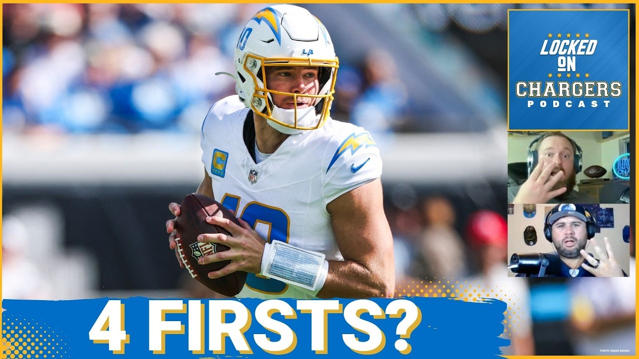 HEFTY PRICE: A Justin Herbert Trade Would Cost AT LEAST Four 1st Round Picks for the Chargers QB HEFTY PRICE: A Justin Herbert Trade Would Cost AT LEAST Four 1st Round Picks for the Chargers QB