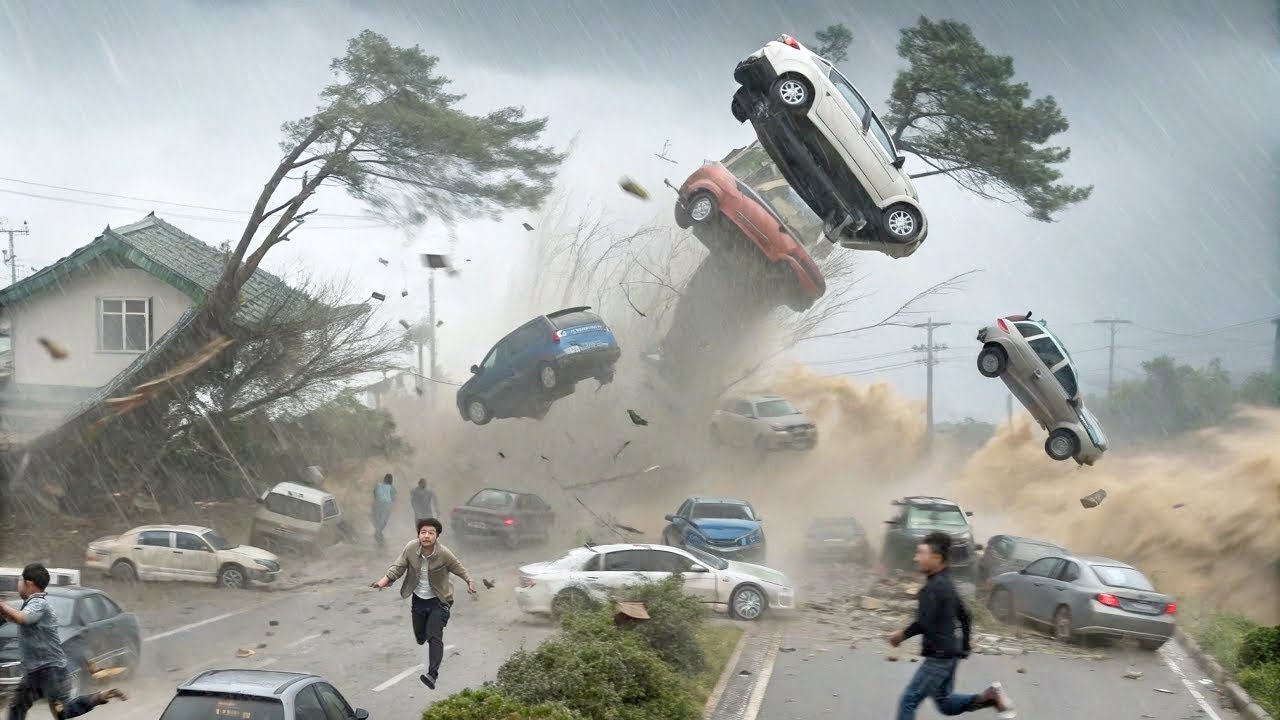 No Mercy - Taiwan in Chaos as Super Typhoon Danas Strikes – Unbelievable Moments Caught on Camera