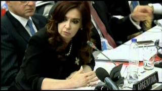 14 de JUN. Reclamo ante la ONU por soberanía de Malvinas. Cristina Férnandez