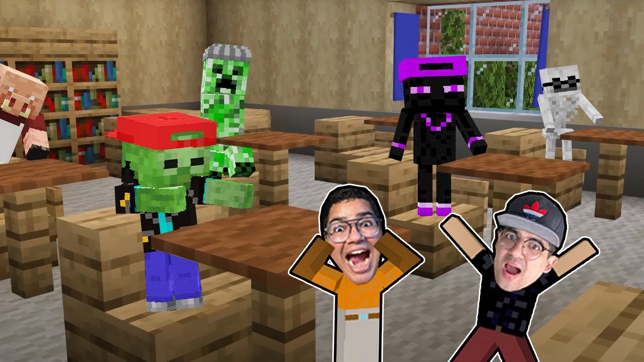 ENTRAMOS NA ESCOLA DE MONSTROS DO MINECRAFT!