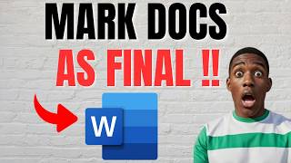 How to Mark a Document as Final in Microsoft Word