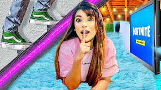 I Build A Hidden SECRET ROOM In My House 🏠 | *gone wrong* 😭 | Ft. Samreen Ali | Mahjabeen Ali