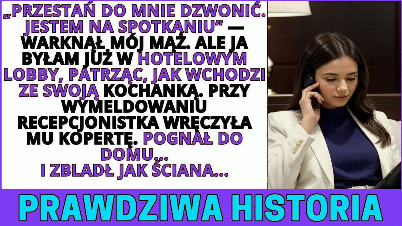 Zadzwoniłam do męża, bo serce mi pękało, a on warknął do słuchawki: „Przestań do mnie dzwonić. Jestem na spotkaniu”. Jego głos był poirytowany, a w tle słyszałam ten sam szum klimatyzacji, który...