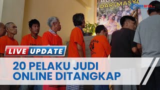Polresta Bandar Lampung Berhasil Tangkap 20 Pelaku Judi Online dalam Sepekan &  Amankan Barang Bukti