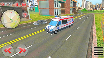 Ambulance Robot Car Transform - Emergency Robot City Rescue Simulator - Android Gameplay #2