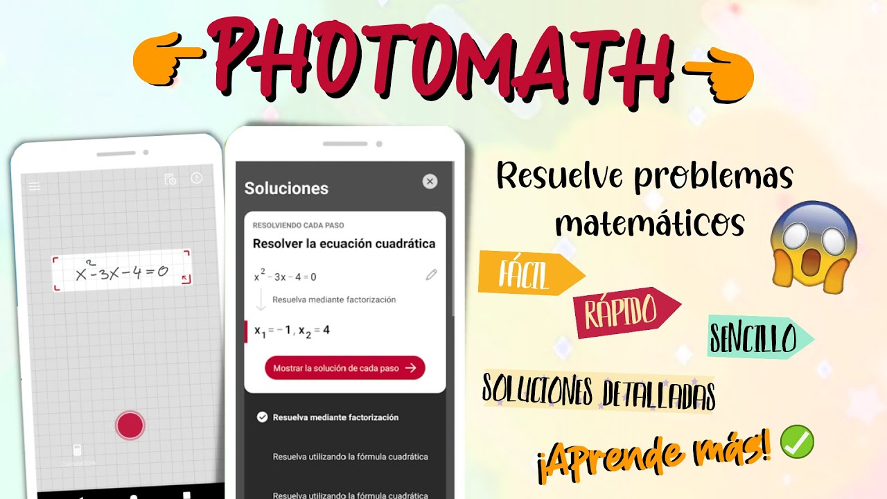 Utiliza photomath para resolver problemas matem ticos r pido y aprende 