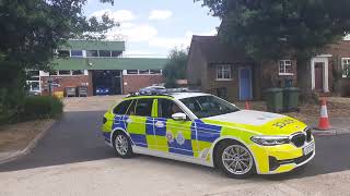 Surrey & Sussex Police, Roads Policing Unit, Marked BMW 5 series, responding out of Burpham base.