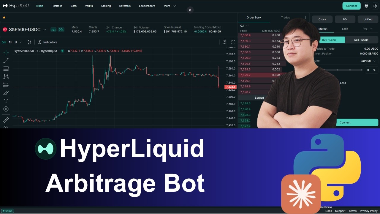 Coding a HyperLiquid DEX Arbitrage Bot with Claude AI - YouTube