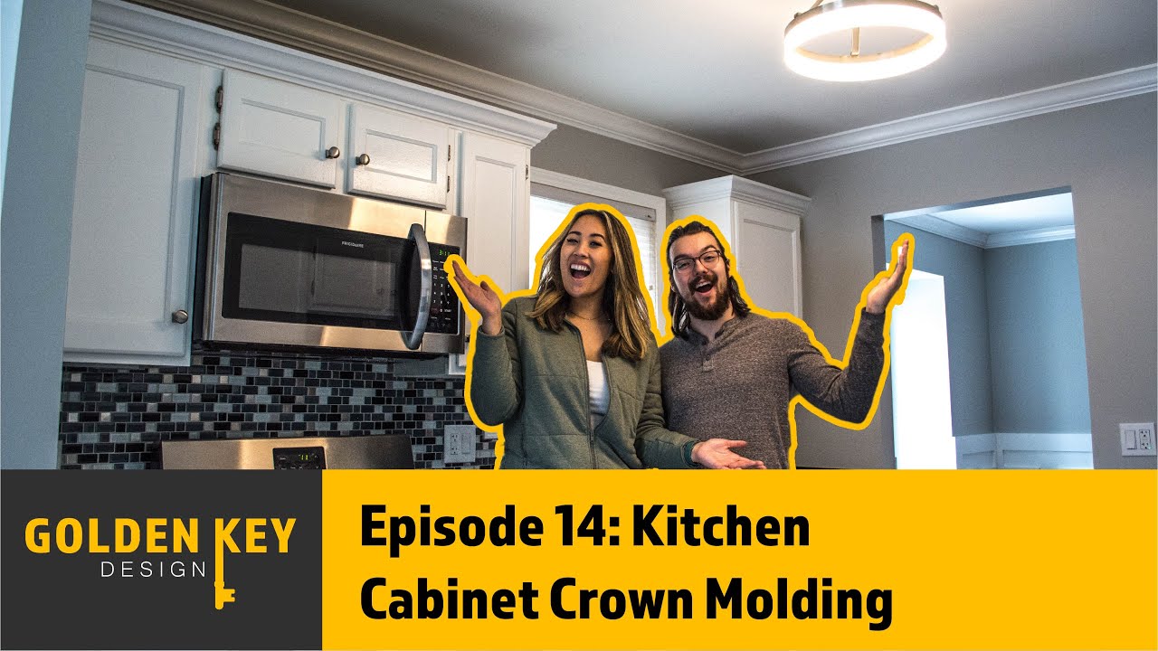 DIY Kitchen Cabinet Crown Molding // Project Needle: Episode 14 - YouTube