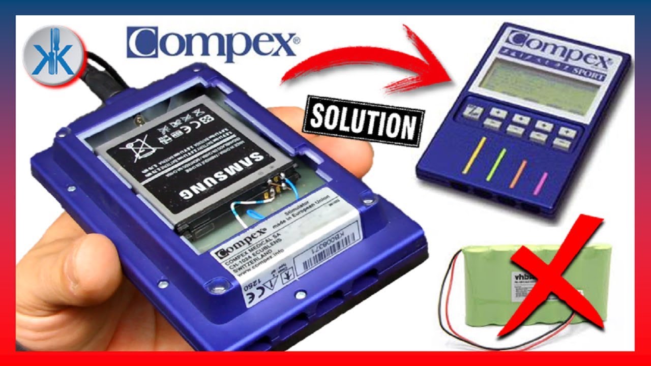 👍 Adaptar batería a Compex estimulador muscular / solución, alternativa 