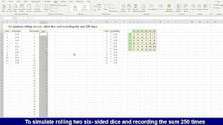 How to Roll two Dice in Excel