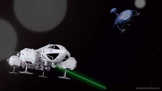 SPACE: 1999 MPC/Round 2 1:48 Scale - 22" Eagle Transporter Models - Episode 'Style' Intro - Series 1