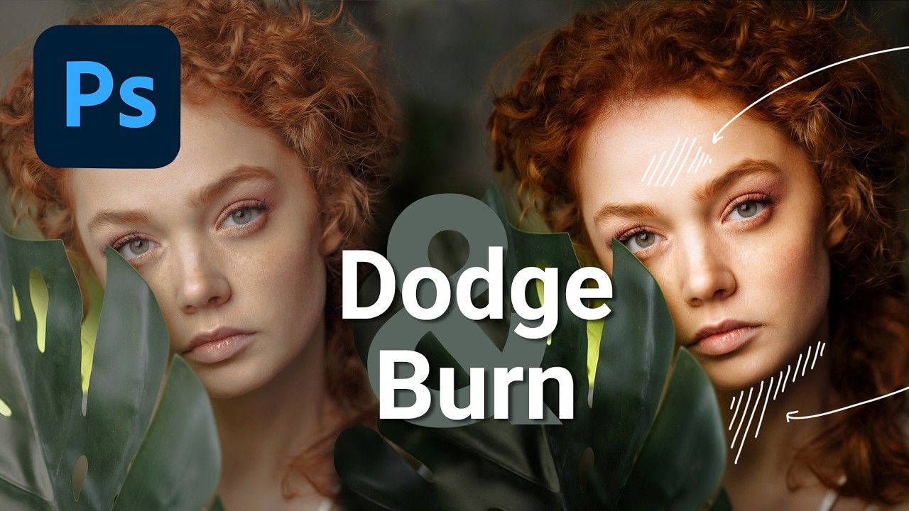 Sofort BESSERE Fotos! Dodge and Burn in Photoshop + Aktion - YouTube