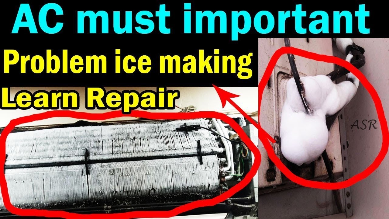 SPLIT AC VOLTAGE COMPANY INDOOR COIL FULL ICE COMING PROBLEM SOLVE  VIDEOS