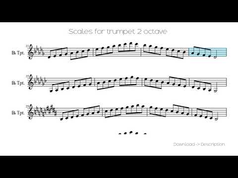 Scales For Trumpet 2 Octave - YouTube