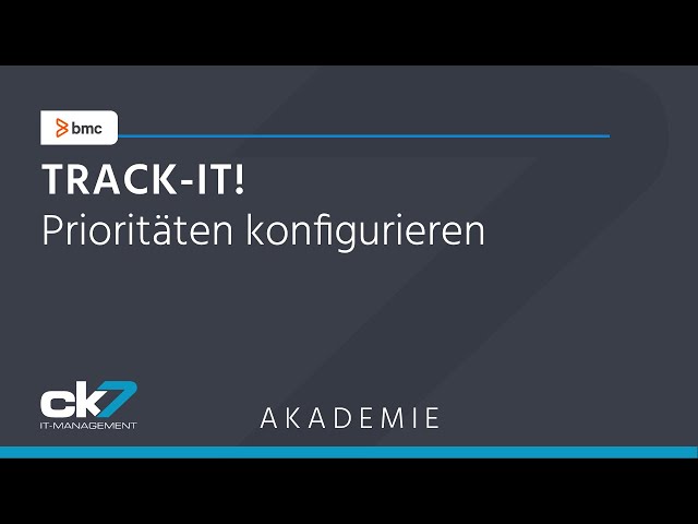 Track-It! - Prioritäten konfigurieren