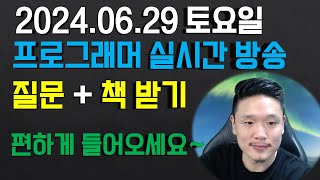 [198번째] 개발자 상담 방송 - 질문 하는 것도 용기다 + 책도 드려욤