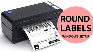 How to print round labels on a Windows PC