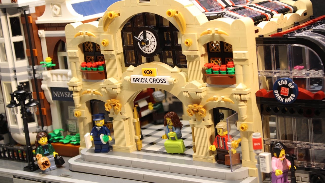 Bricklink Set 910034 Series 2 Brick Cross Steinkreuzingen Bahnhof Stop Motion Lego