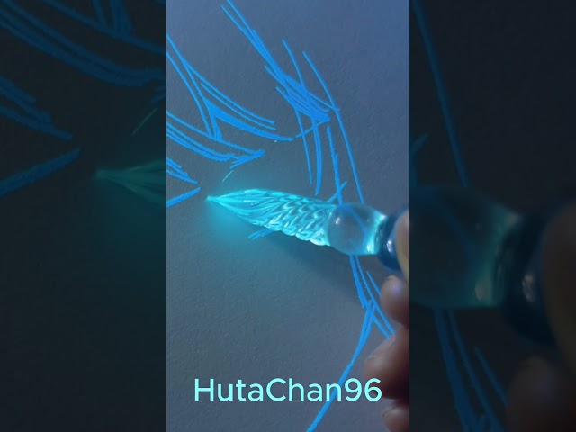 Have you ever try Noctilucent Glass Pen? ✨ #shorts #hutachan class=