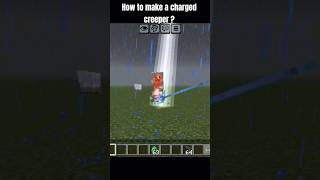 How to make a charged creeper? #minecraft #shorts #gaming