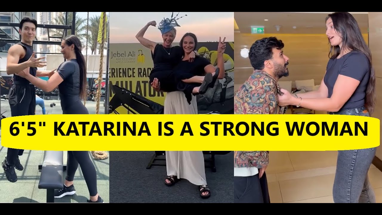 6'5" Tall Girl Kavaleva is A Super Strong Lady