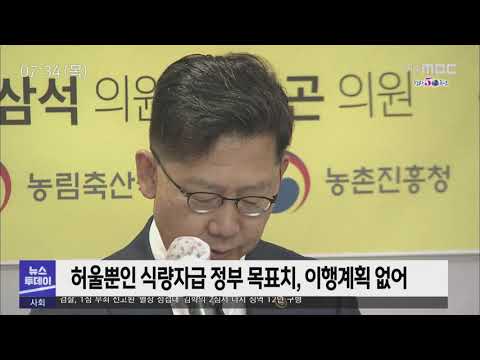 식량자급률 '바닥', 말 뿐인 식량 안보 - R (200917목/뉴스투데이)