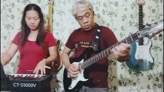 Nonstop cha cha disco remix instrumental - LIVE cover by Butz and Ruby(couple band)(couple bonding)