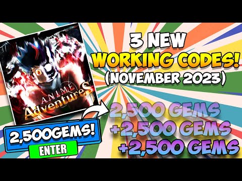 NEW* ALL WORKING CODES FOR ANIME ADVENTURES IN NOVEMBER 2023! ANIME  ADVENTURES CODES 
