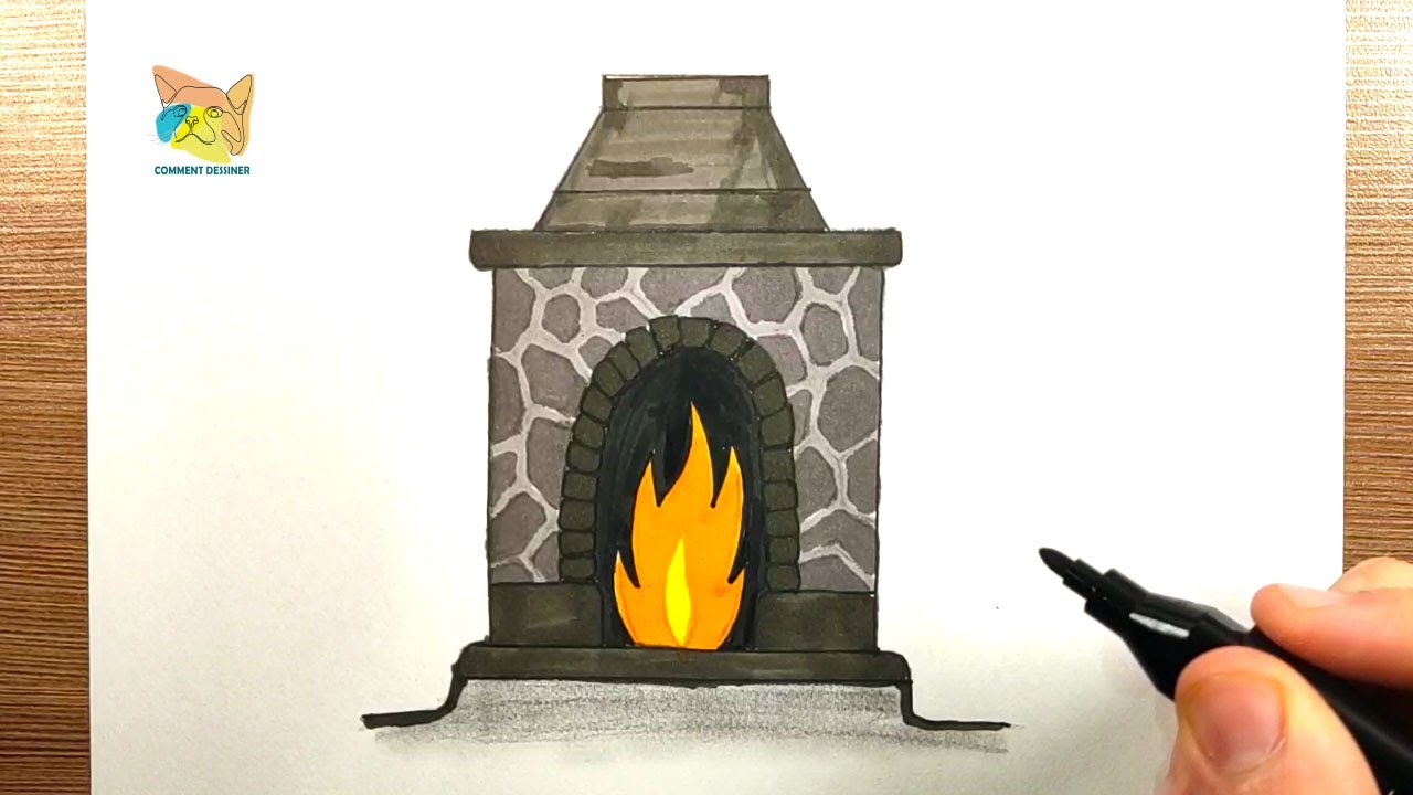 Comment Dessiner Un Feu De Cheminée