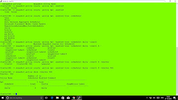 Snapshot Policy Create NetApp Cmode 9.4