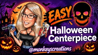 Easy Halloween DIY Tabletop Centerpiece | Dollar Tree Finds