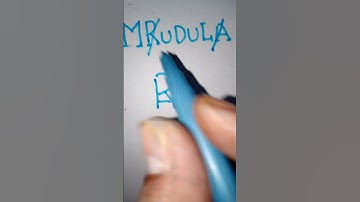 MRUDULA name as brand logo design 😱#viralvideo #shortsvideo