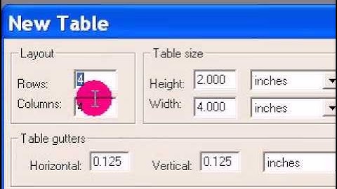 Learn To Insert Table In  Adobe PageMaker 0.7 (Hindi)