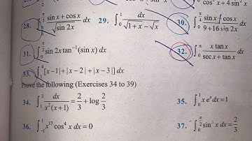 MISCELLANEOUS EX Q28 TO Q33 SOLUTIONS OF INTEGRALS NCERT CHAPTER 7 CLASS 12th(PART4)