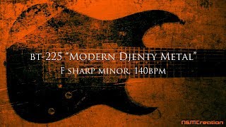 Video thumbnail of "Modern Djenty Metal Backing Track in F♯m | BT-225"
