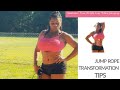JUMP ROPE TRANSFORMATION  WORKOUT | TIPS TO LOSING THE WEIGHT FAST