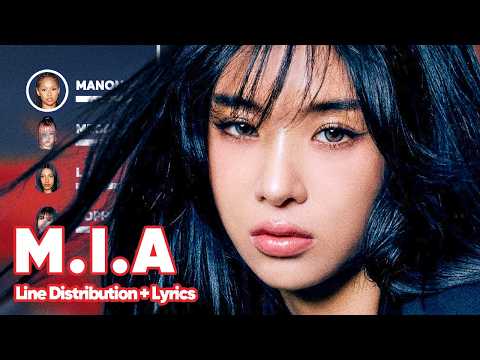 KATSEYE - M.I.A (Line Distribution + Lyrics Karaoke) PATREON REQUESTED