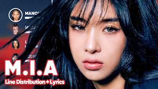 Katseye - M.i.a Line Distribution Lyrics Karaoke Patreon Requested