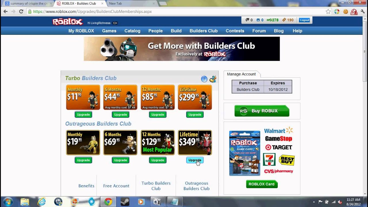 Roblox Obc Lifetime May June 2013 Working Youtube - roblox lifetime