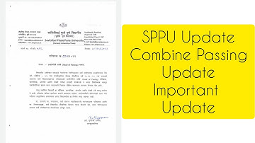SPPU Combine Passing Update | SPPU | Pune University |