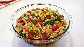 Best Ever Pasta Salad Recipe with Homemade Dressing