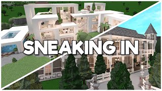 Sneaking Into EXPENSIVE HOMES On Bloxburg (Roblox)