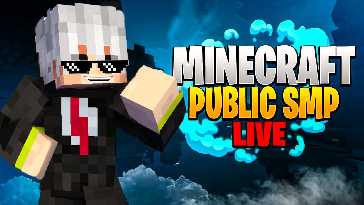 Minecraft Live 🔴 Public SMP | Java + Pe | FULL DAY | 24/7 server | # ...