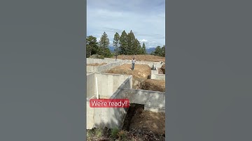 Ready for the next step. Waterproofing and perimeter drain system. #construction #concrete #mountain