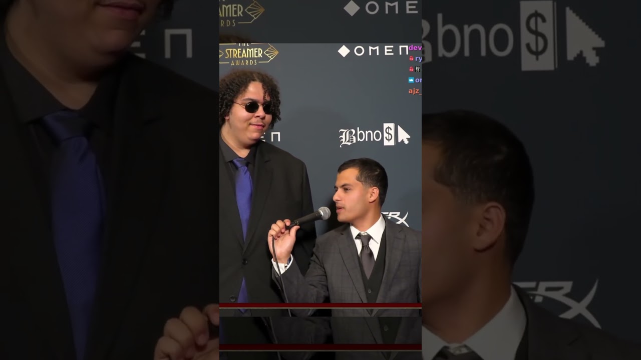 Zoils INTERVIEW @ THE STREAMER AWARDS #zoil #streamerawards #foryou