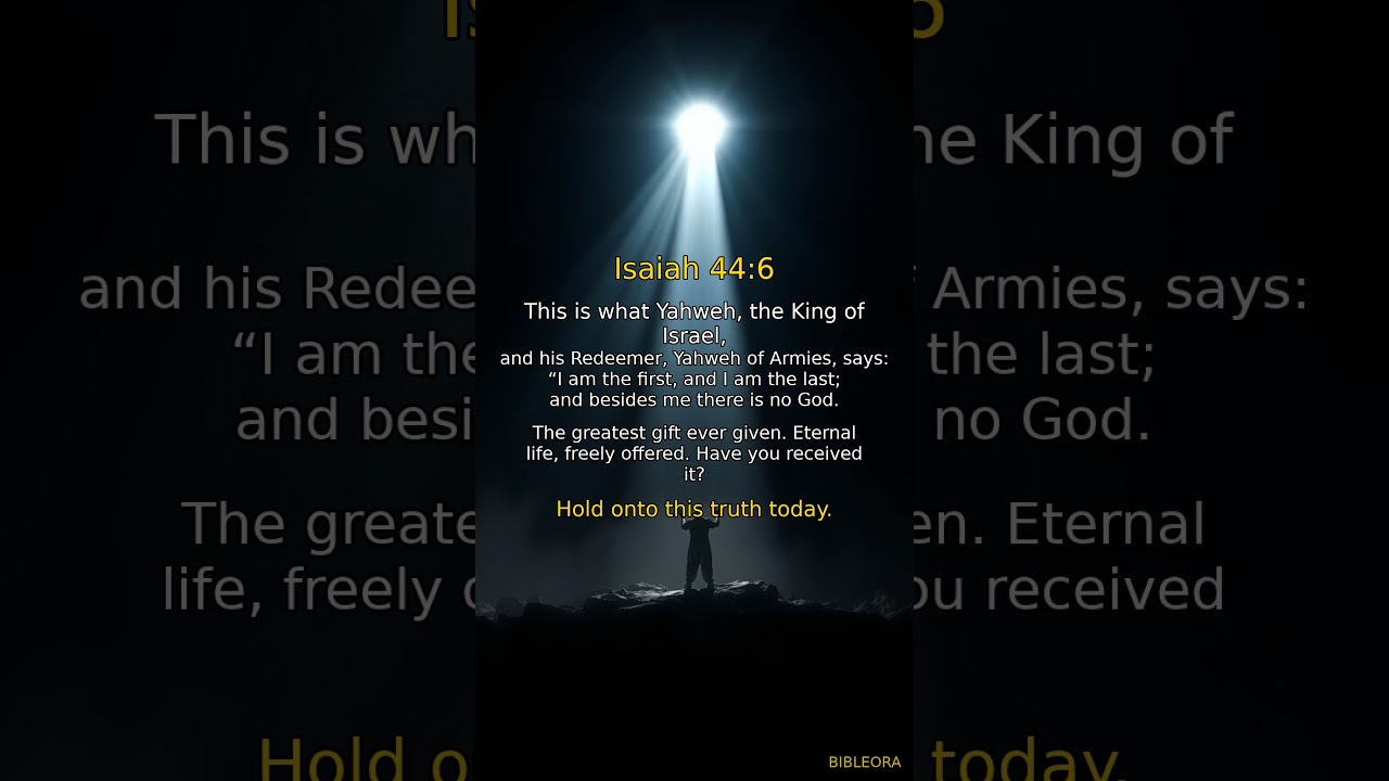 📖 HOLY BIBLE: Salvation | Isaiah 44:6 #shorts