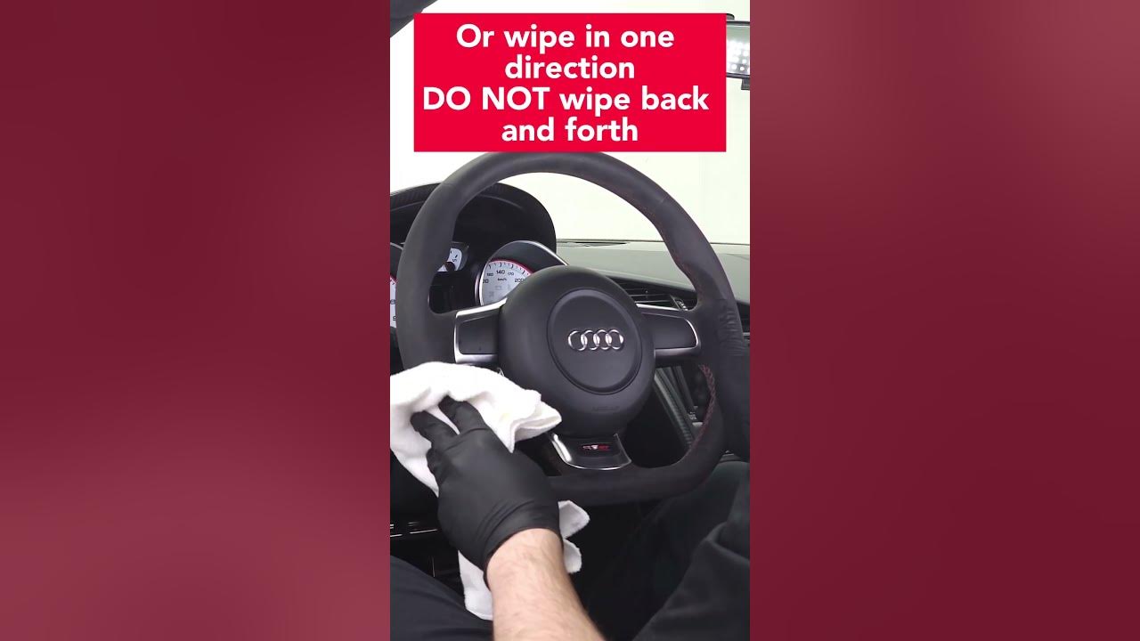 How to clean your Alcantara Steering Wheel - YouTube