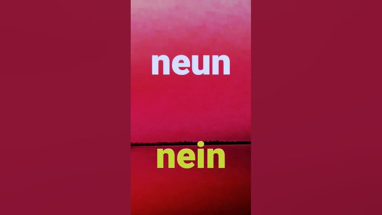 aussprache pronounce german germanpronunciation neun oder nein, deutschlernen 