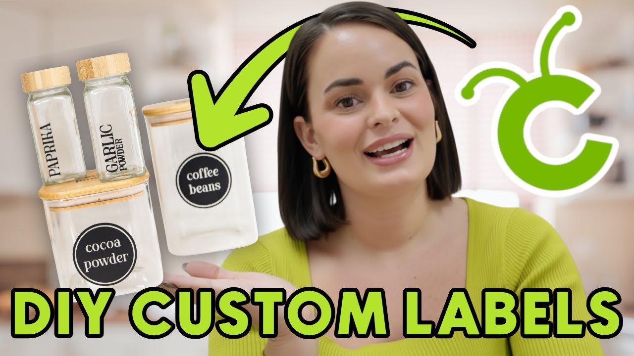 DIY Custom Labels in Minutes (Works On Any Cricut Machine!) - YouTube